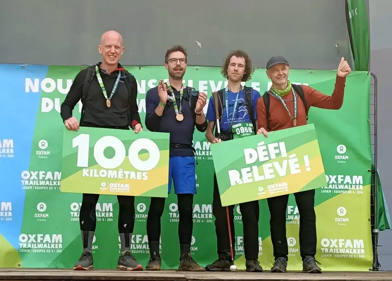 “Les 4 qu'on perd”, une équipe formidable pour un périple magnifique. Merci à vous 3, Grégory, Clément et Jean-Paul