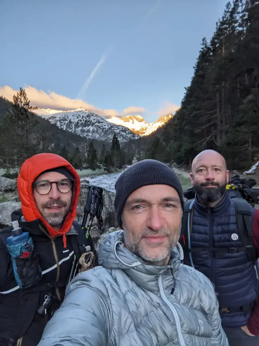 tous les 3 dans la vallée de Marcadau